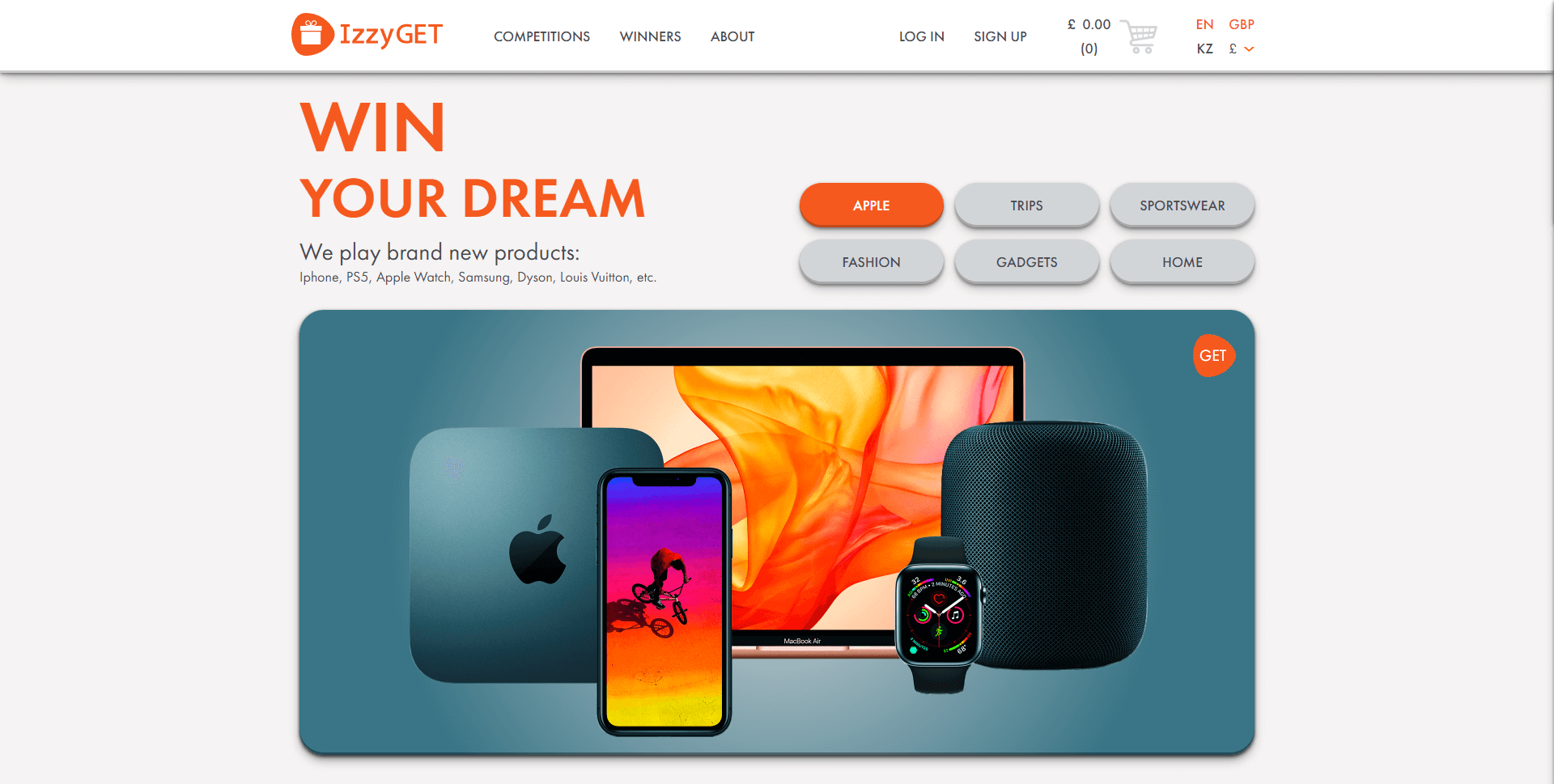 Игровой сайт IzzyGet